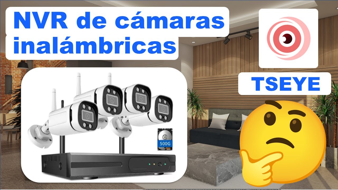 TSEYE Configuración NVR 4 CAMS WIFI en app y funciones básicas