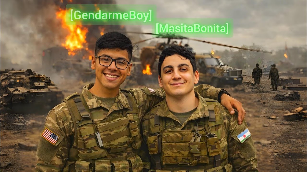 EN LA GUERRA CON MI PANA❤️
