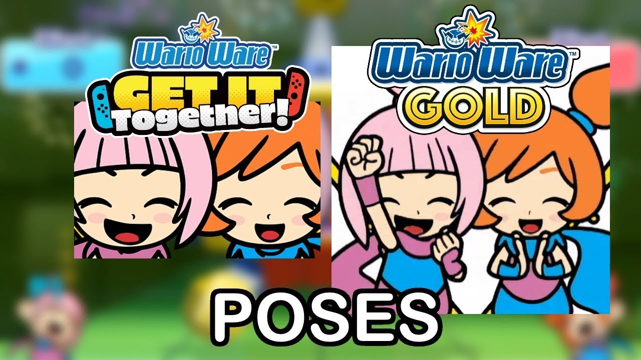 Compare Winning - Losing poses between WarioWare Gold and WarioWare Get It Together!