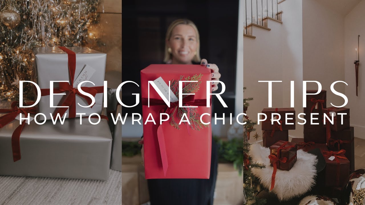 How to Wrap Your Presents Like an Interior Designer | THELIFESTYLEDCO