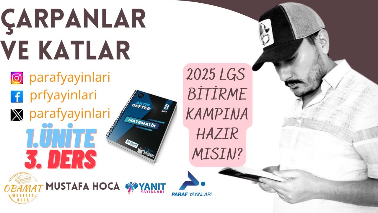 LGS Ders:3 Çarpanlar ve Katlar - ASAL SAYILAR-(Yanıt yayınları 8. sınıf Aktif defter)