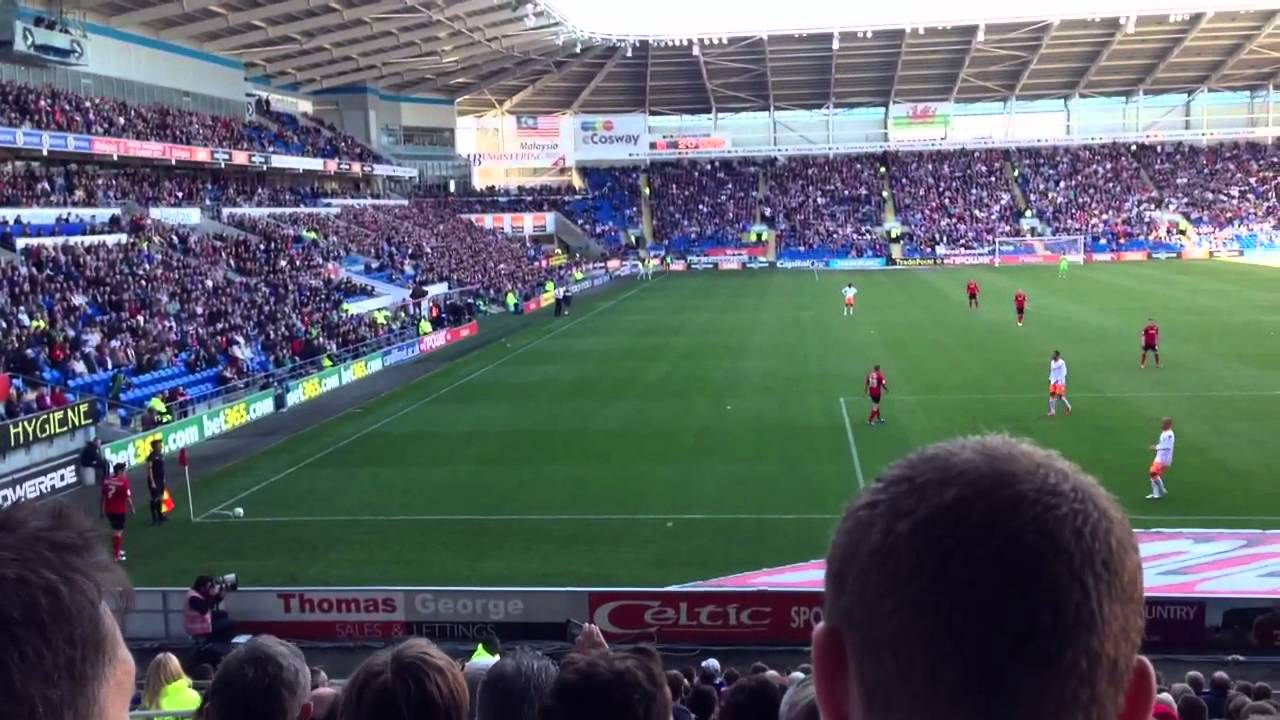 Matt Connolly 2nd goal for Cardiff City Vs Blackpool (29.09