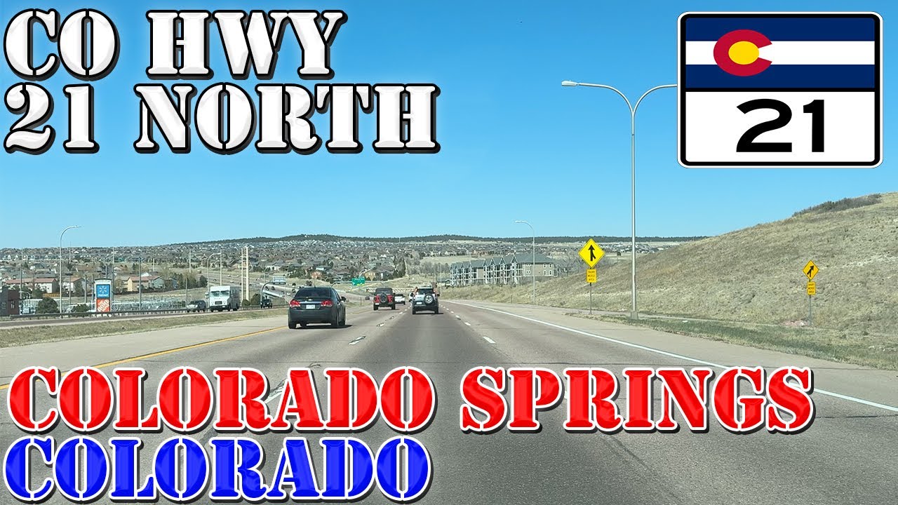CO 21 North - Powers Blvd - Future Colorado Springs Bypass - Colorado - 4K Highway Drive