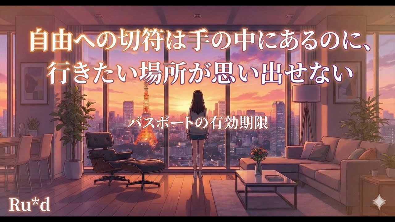 【アニメMV】パスポートの有効期限 / Ru*d feat. SUNO AI v5 【City Pop】