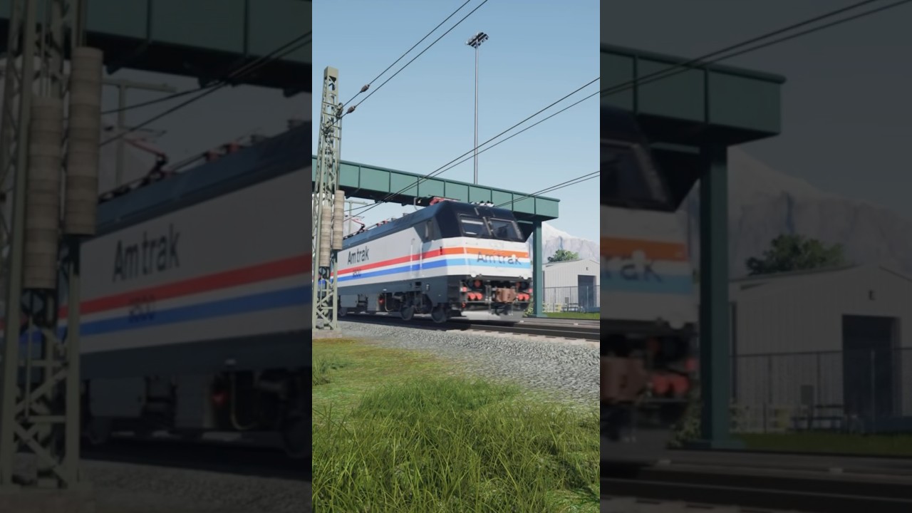 TSW4 Amtrak ALP-46 Runby #shorts #trainsimworld #amtrak #gaming #passengertrain #trainsimworld4