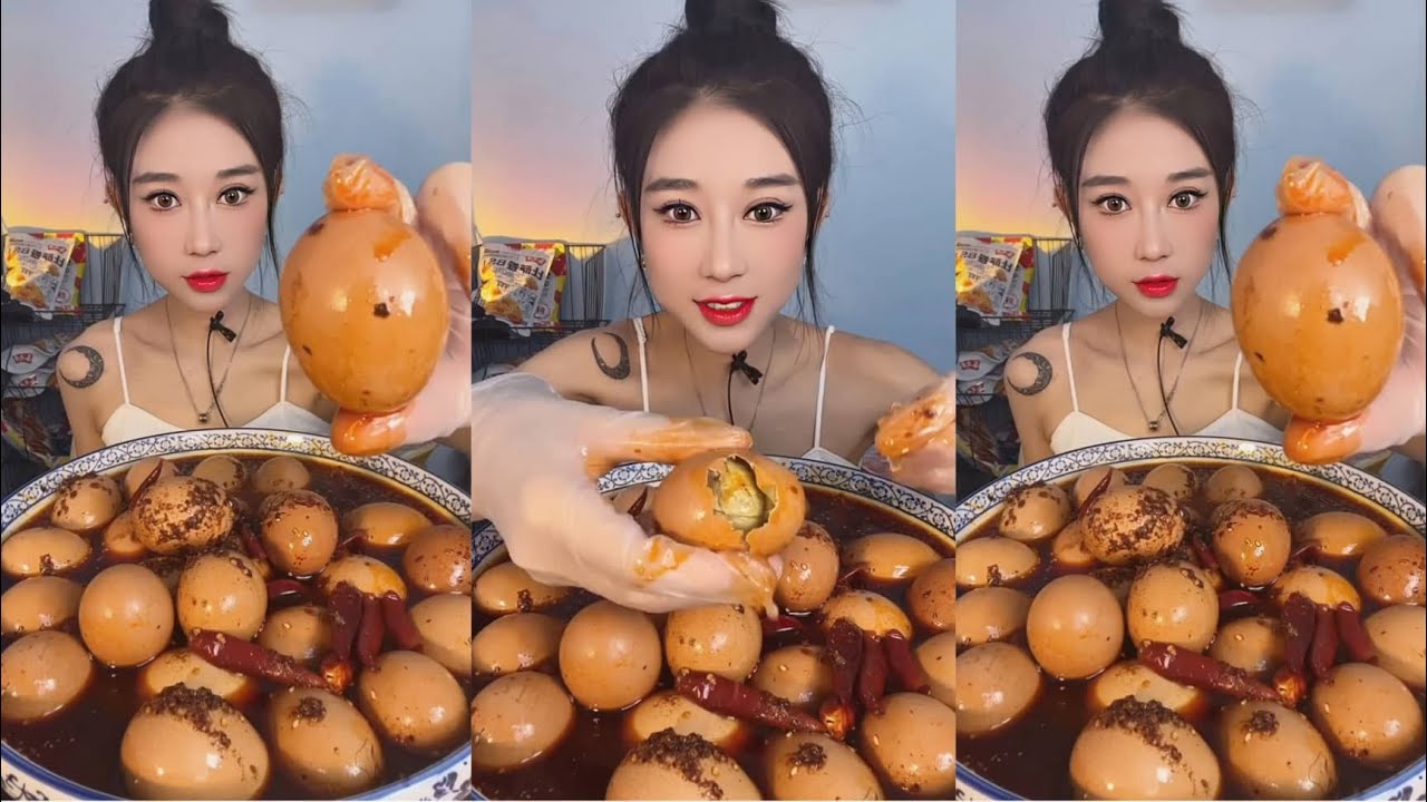 Boiled Eggs Mukbang | 매운달걀 | 리얼사운드 | Asmr Eating Egg | Balut Egg Eating challenge | 中国モッパン