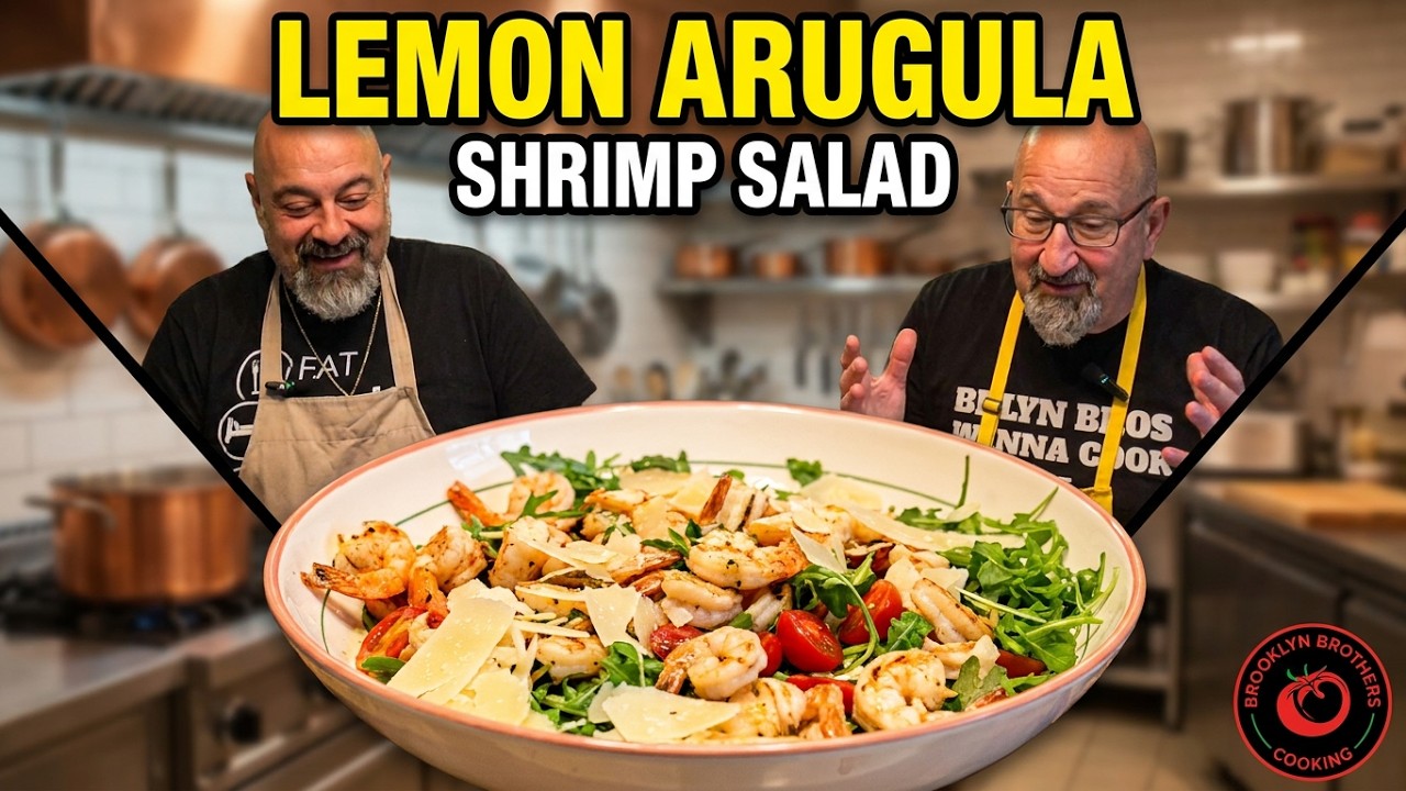 Lemon Arugula Shrimp Salad | Goodbye Boring Salad!