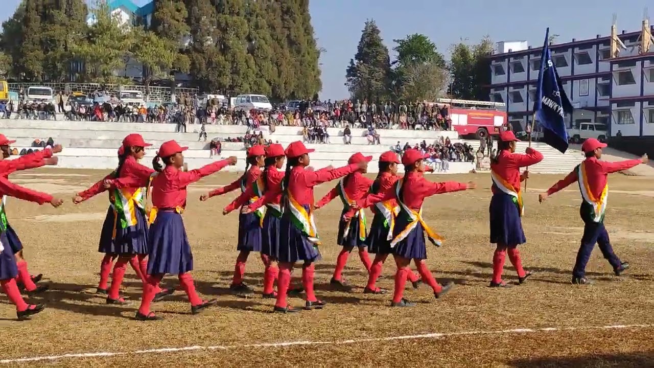 #republicday parade by students of jnv mawkyrwat