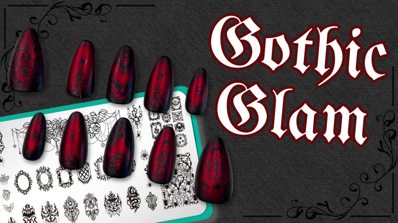 Gothically Gorgeous Halloween Manicure | 1-Minute Maniology