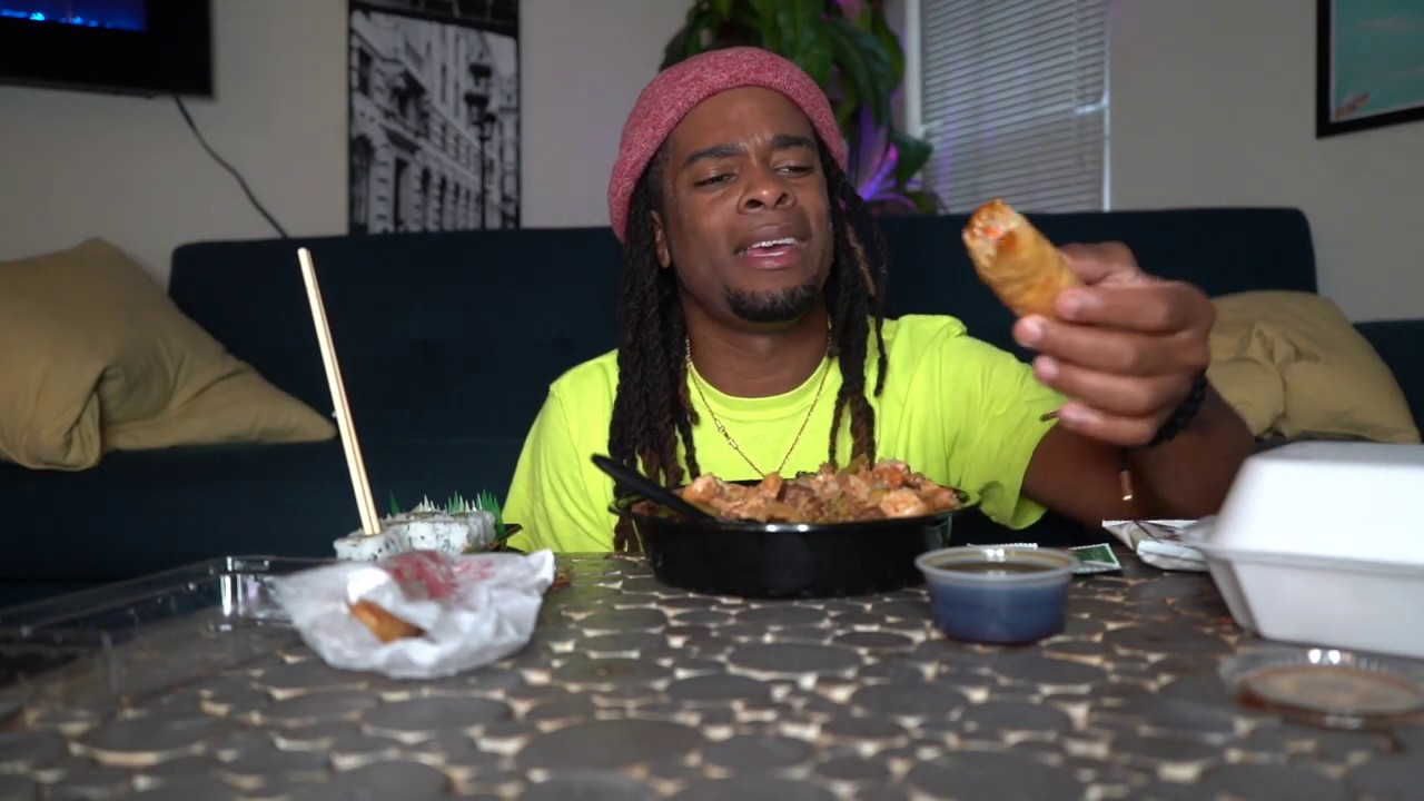 MUKBANG: CHICKEN, SHRIMP & STEAK W/RICE | LilNas GAY, Pose & MORE