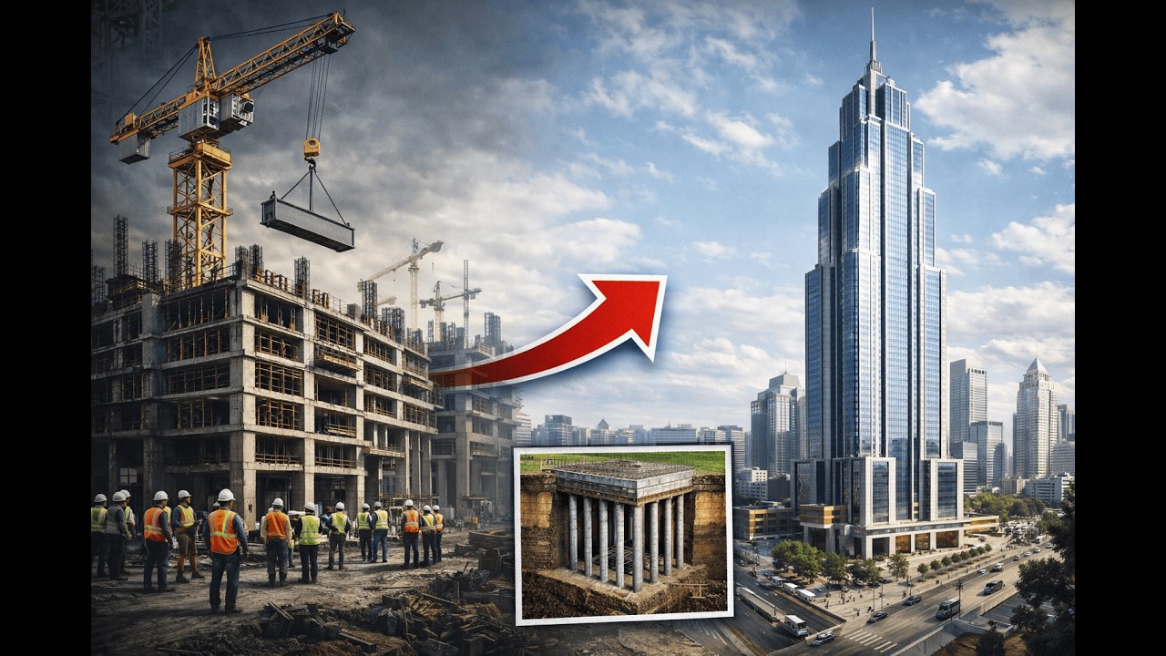 Así se FABRICA un IMPRESIONANTE RASCACIELOS desde CERO