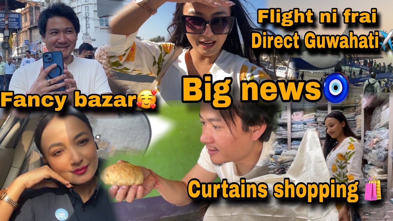 🥰Goyari ni no ni shopping 🛍️ Delhi ni frai Guwahati ✈️ ||PUJA BORO|| Big news to come soon 🧿