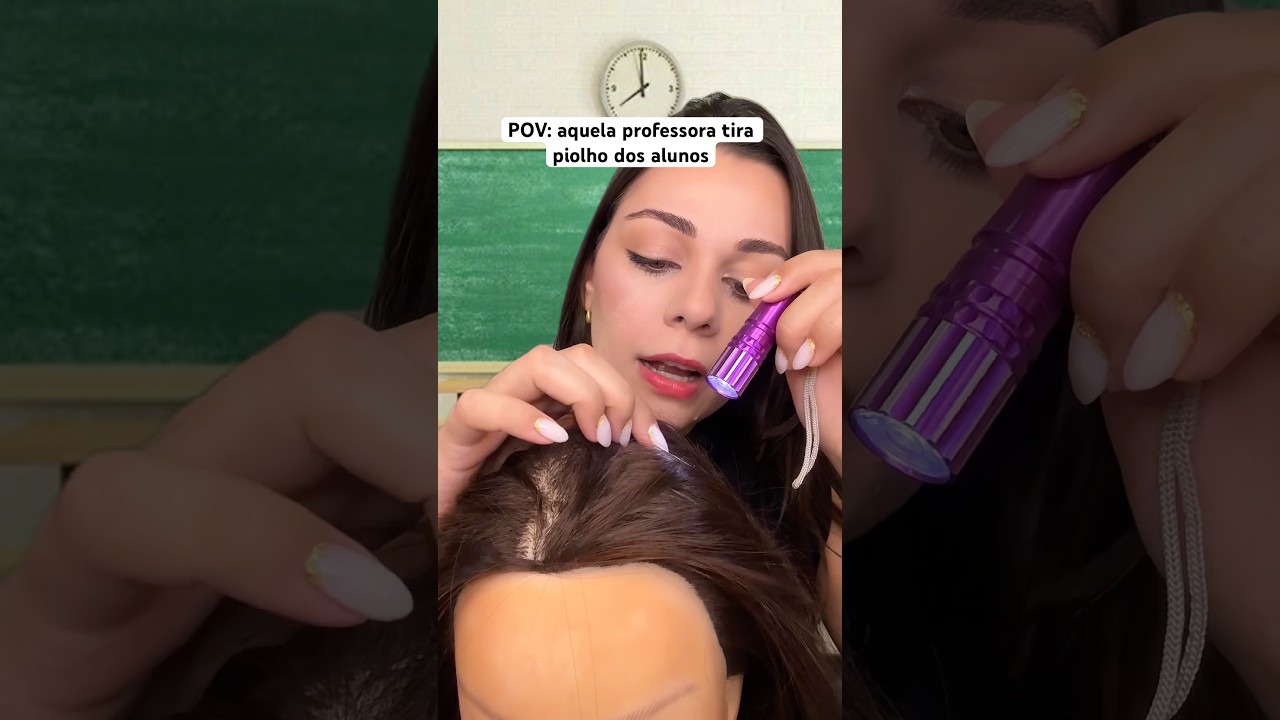 aquela professora tira piolho dos alunos #asmr #asmrbrasil #asmrsounds #piolho #asmrvideos