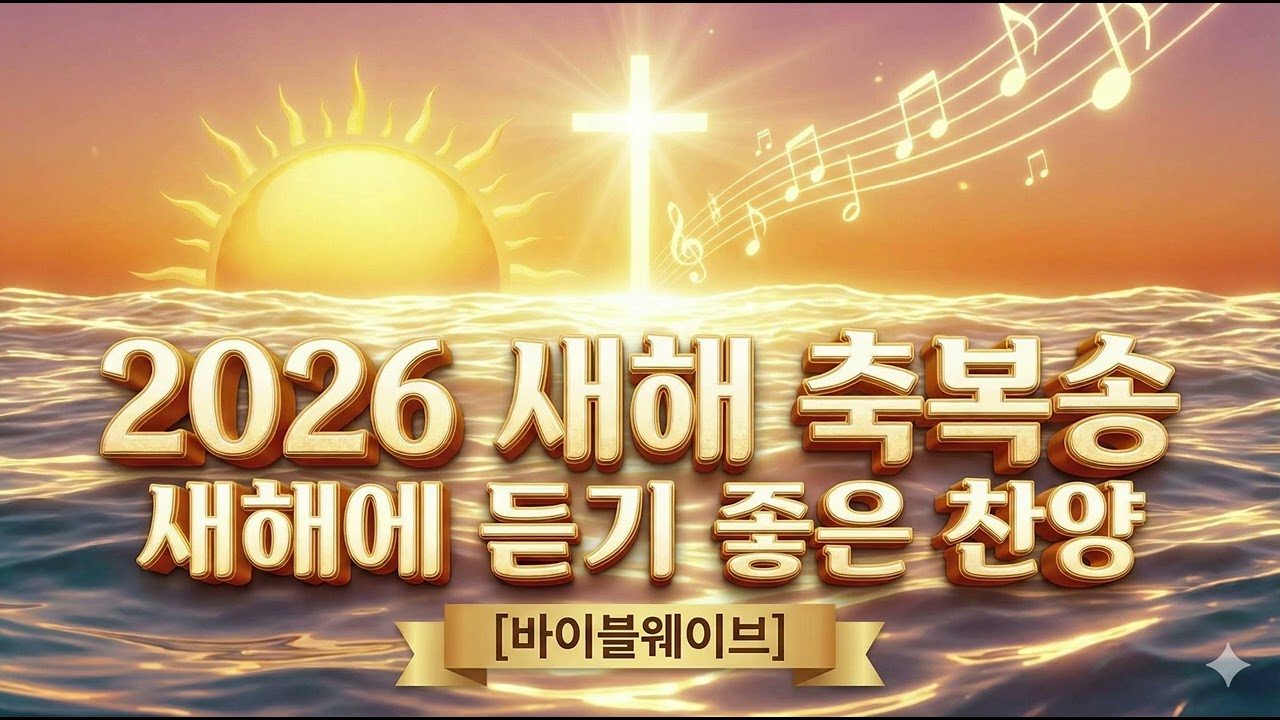 2026년 새해 축복송 🙏 듣기만 해도 마음이 평안해지고 기적이 일어나는 찬양 모음 | 새해 아침 묵상, 기적의 기도송 (가사는 카페에) #바이블웨이브 #새해축복송 #기적의기도
