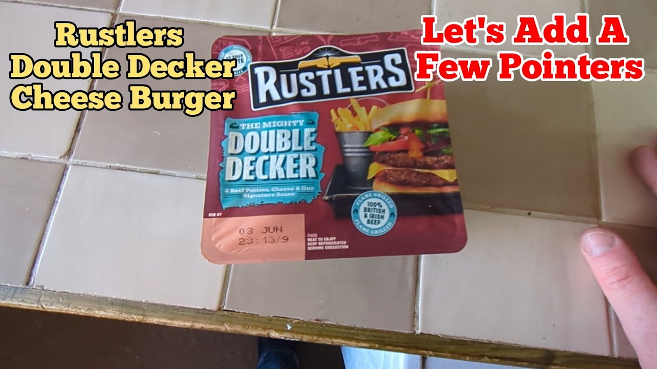 Rustlers Double Decker - With Pointers @ILoveRustlers @bmstoresTV #burger #airfryer #cheese
