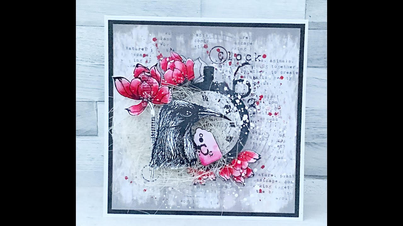 Crow Card by Tracy Evans #aallandcreate