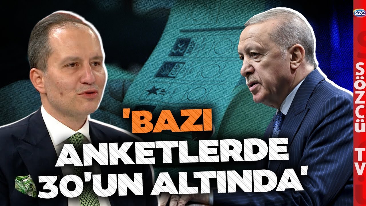 Fatih Erbakan'dan AK Parti için Gündem Yaratacak Sözler! 'Bazı Anketlerde 30'un Altında'