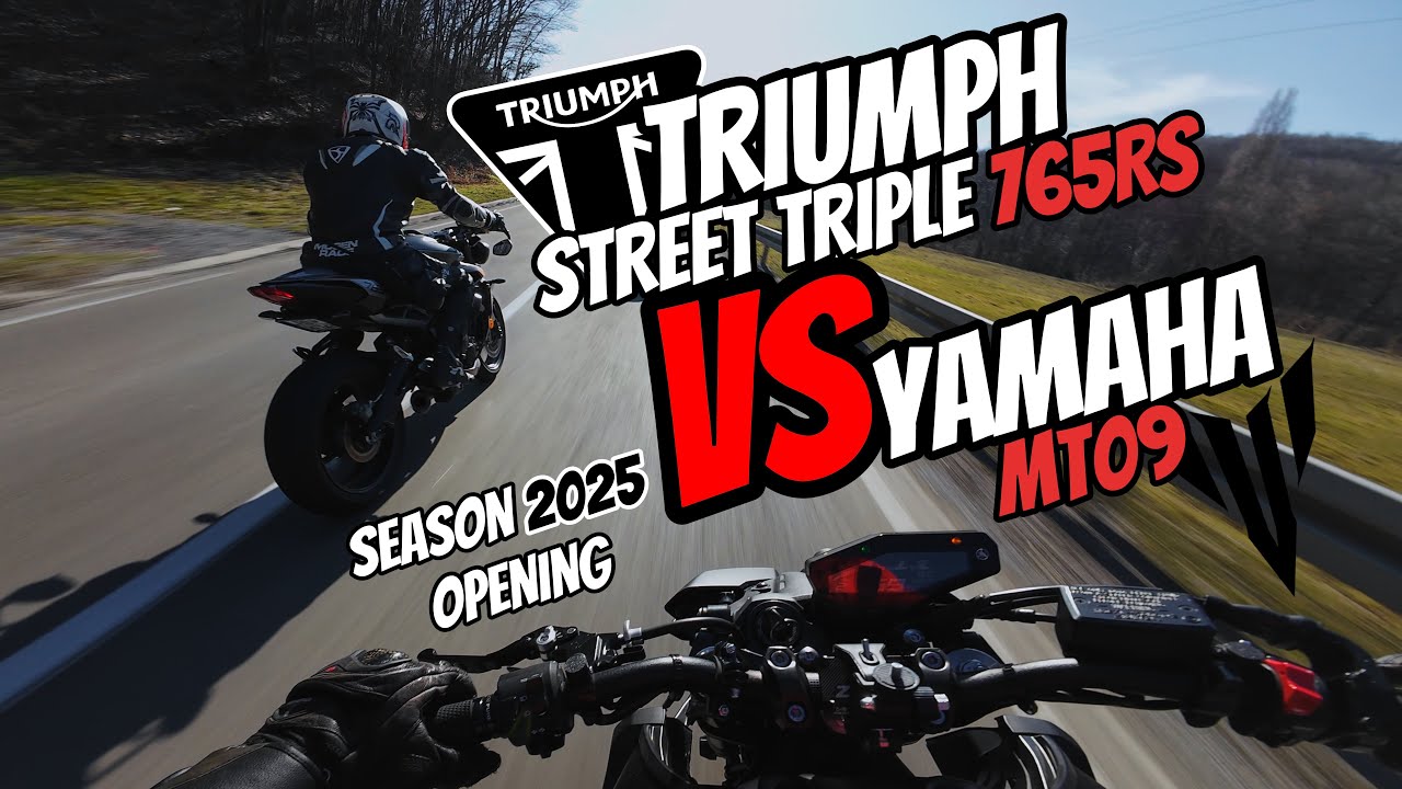 MT09 VS STREET TRIPLE RS: 2025 SEASON OPENING 🔥| DUAL POV [4K]