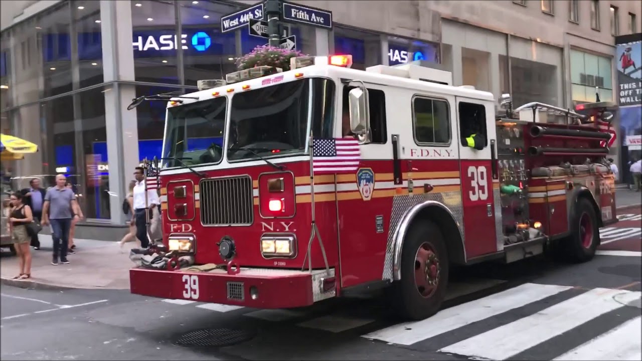 FDNY RESPONDING COMPILATION 79 FULL OF BLAZING SIRENS & LOUD AIR HORNS THROUGHOUT NEW YORK CITY.