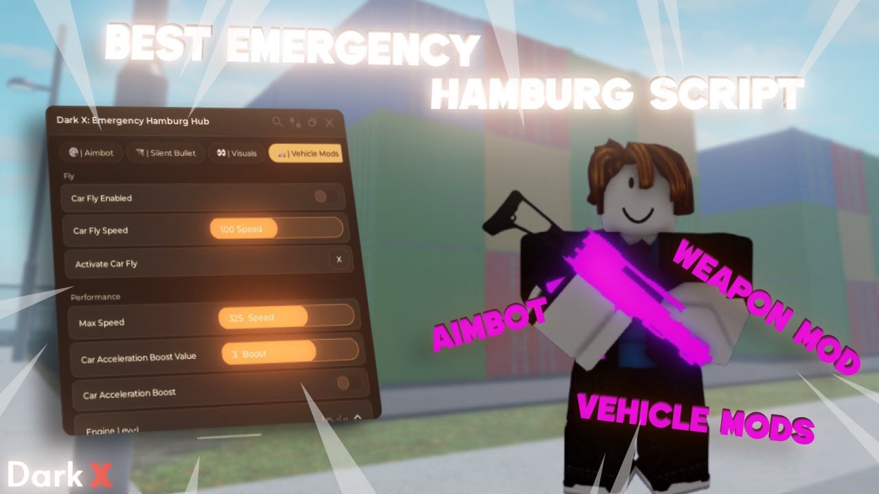 EMERGENCY HAMBURG Script | AimBot / Vehicle Mods / more! | Pastebin