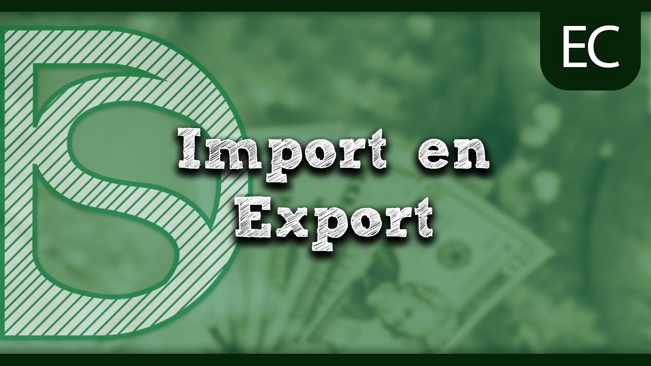 Examen economie - Import en export