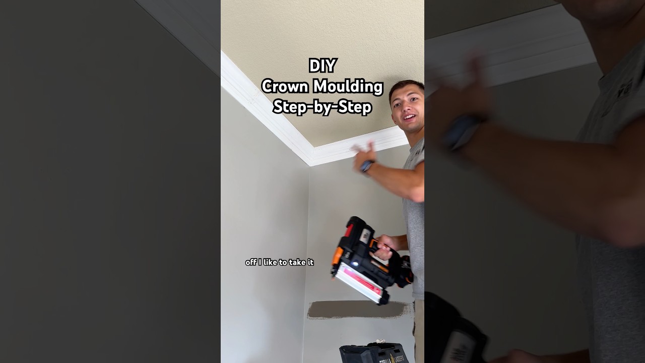 DIY Crown Moulding Step-by-Step #diy #crownmolding #howto