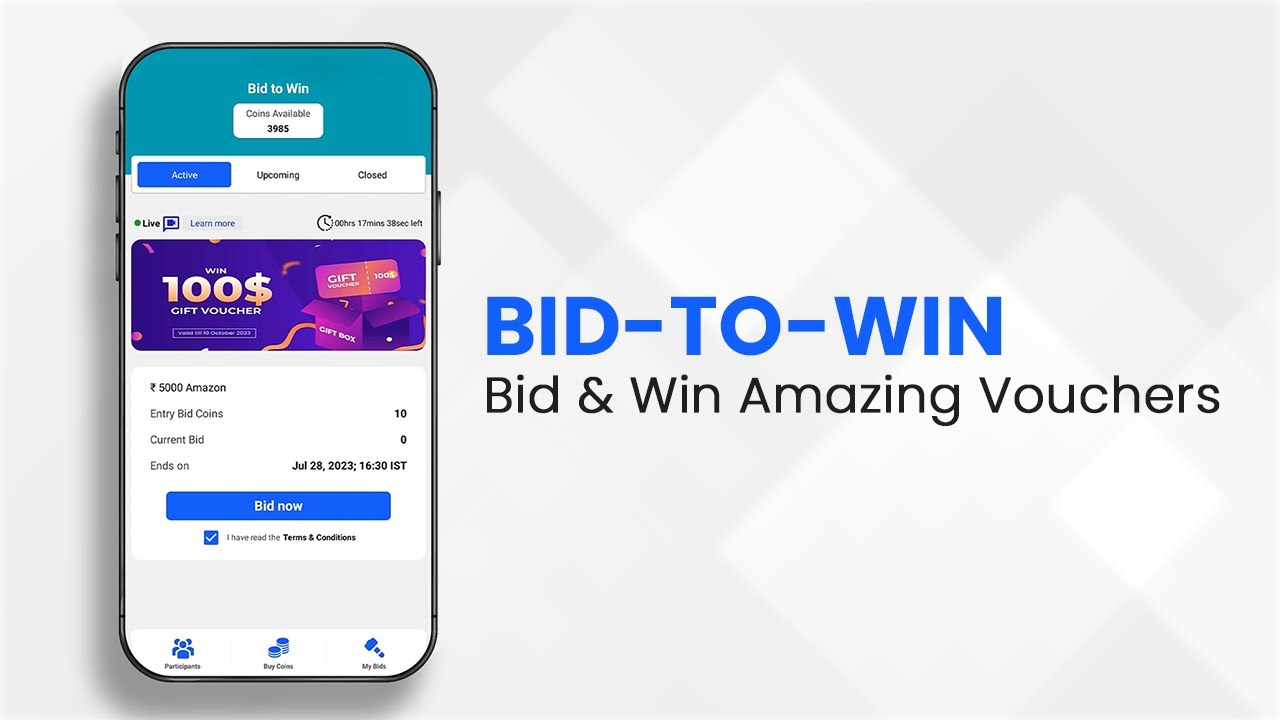 Bid-to-Win | Bid and Win Exciting Vouchers | Bidding Game | Top Vouchers - The Panel Station