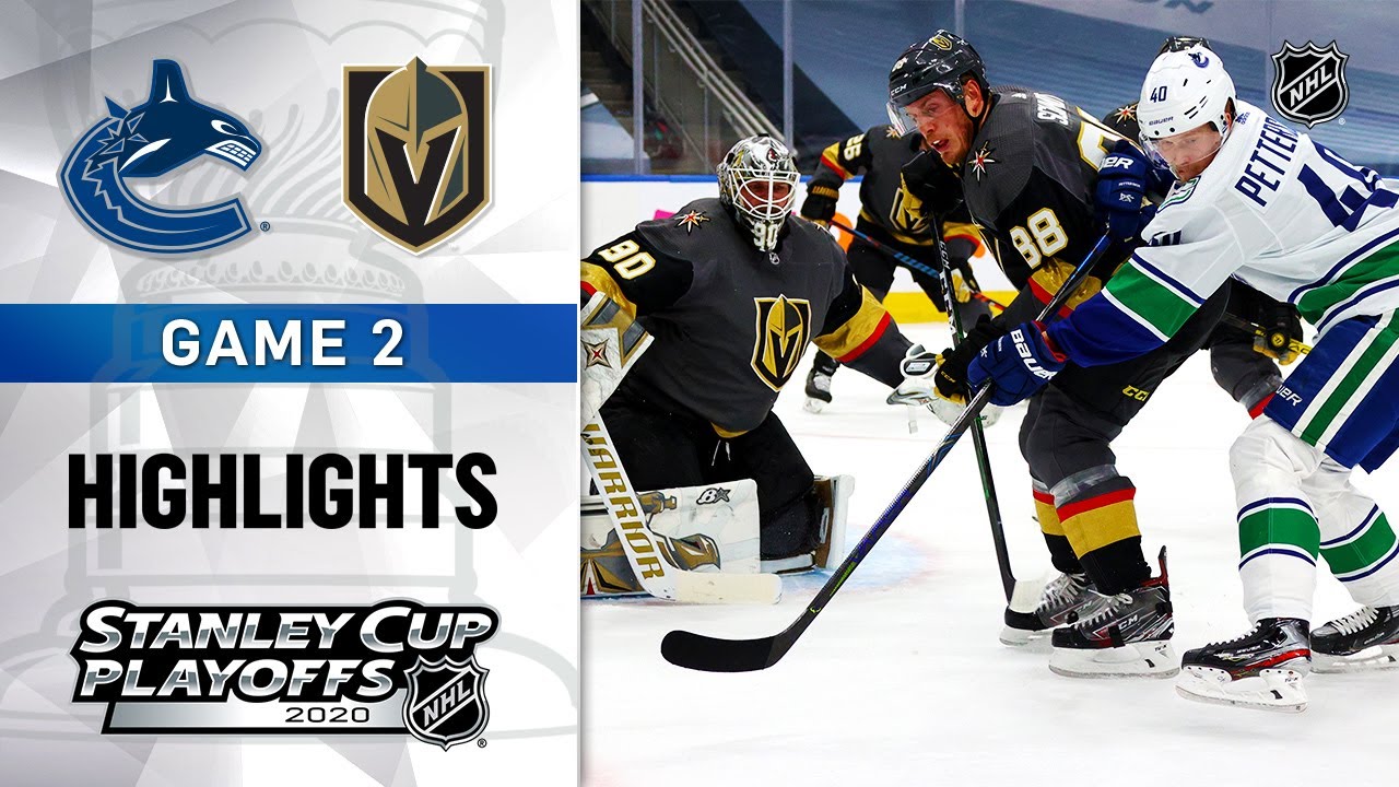 NHL Highlights | Second Round, Gm2: Canucks @ Golden Knights - Aug. 25, 2020