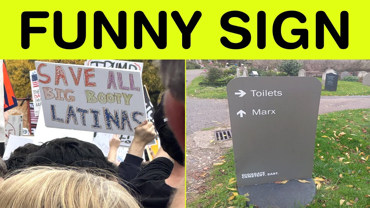 Funny Sign Moments That Will Make You Laugh Out Loud – Too Good to Miss! || Happy Panda