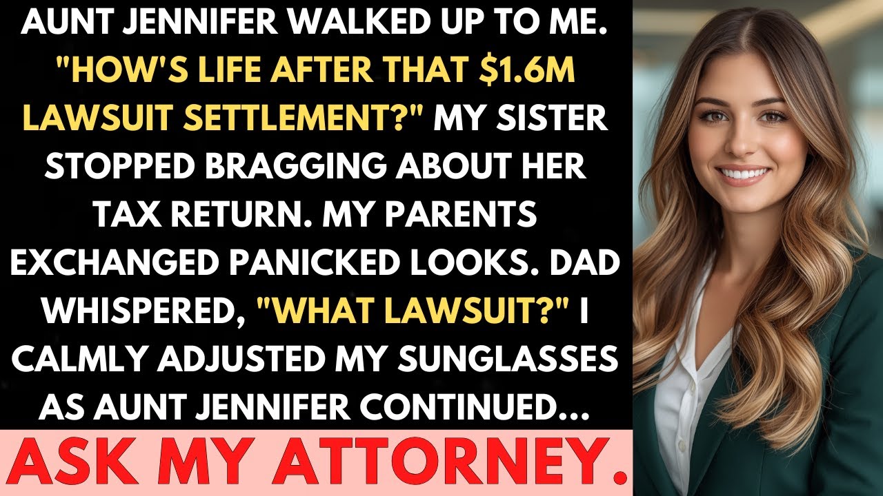 At Family Picnic, Aunt Jennifer Asked About My $1.6M Lawsuit Settlement. My Parents Went Silent...