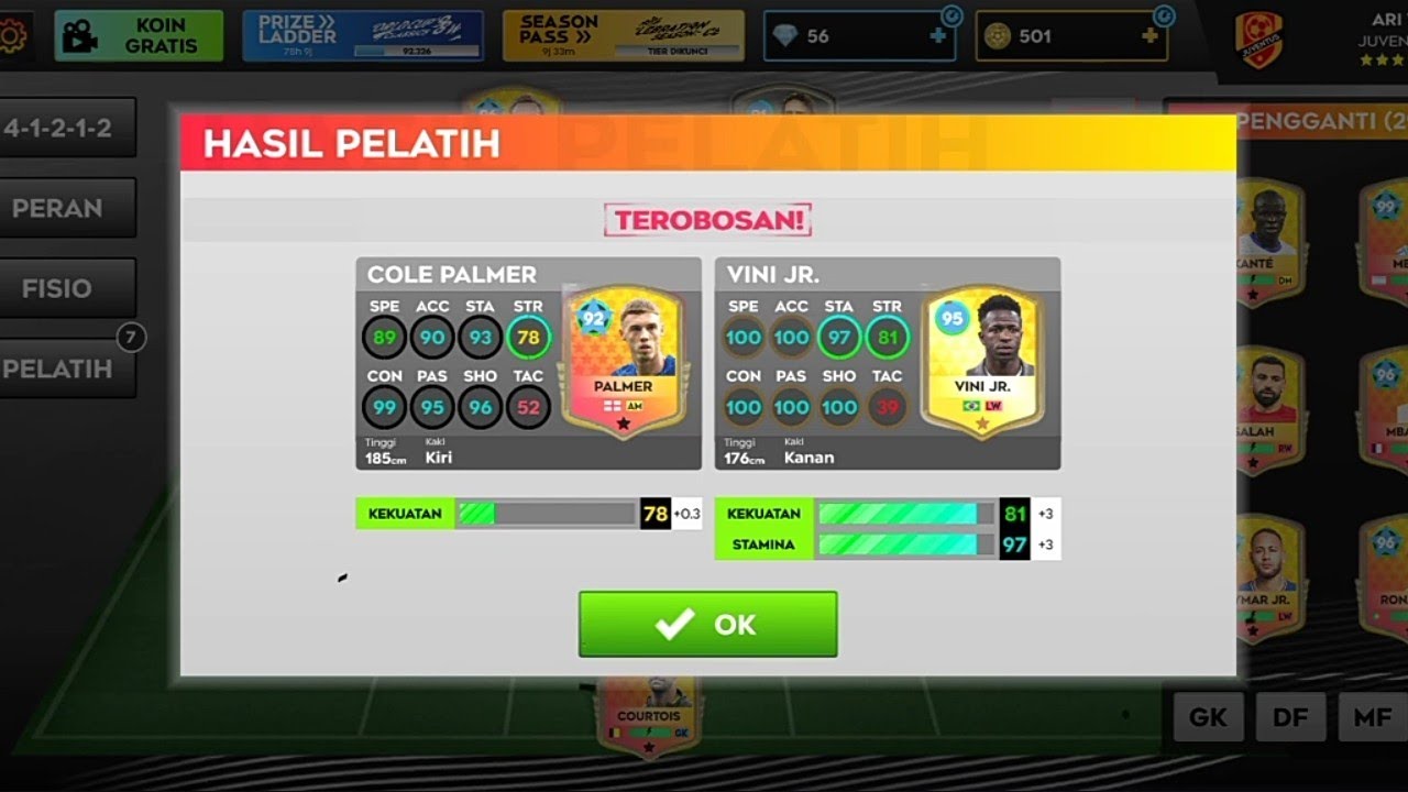 Vinicius Junior & Cole Palmer  upgrade Full max in DLS 25