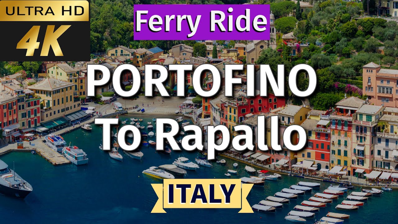 [4k] Portofino to Rapallo Ferry | Sail from Portofino to Santa Margherita Ligure and Rapallo