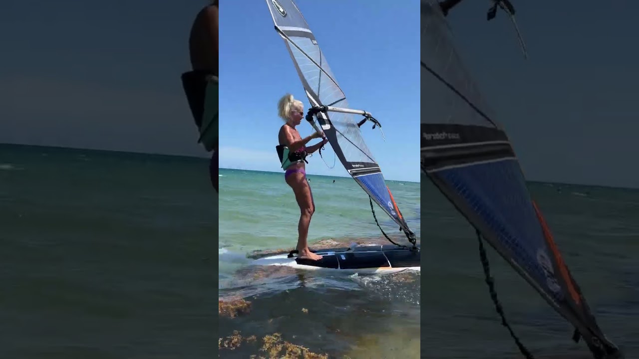 Atterrissage planche &agrave; voile