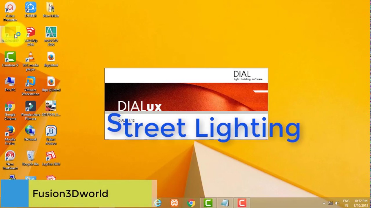 Dialux street lighting design