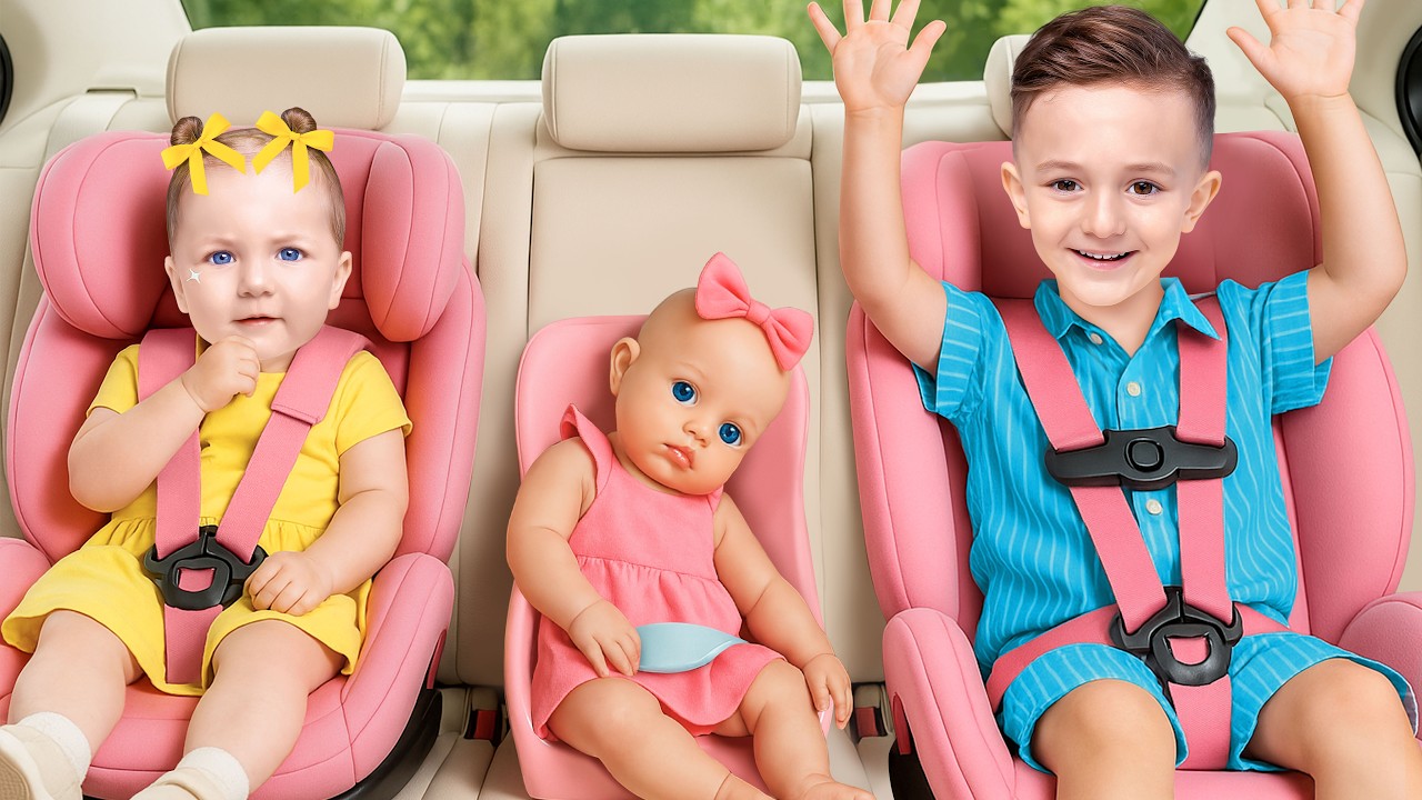 Eva Niksen e o Policial Papai: Segurança no Carro - Aprender Brincando!