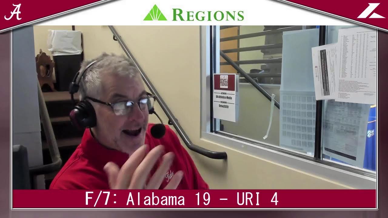 Alabama Baseball vs. Rhode Island Booth Cam - Game 1 | February 20, 2026