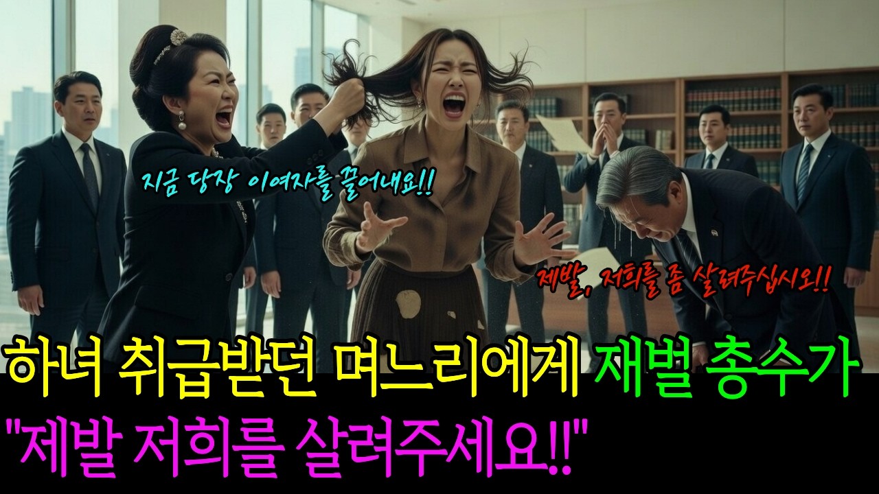 [감동사연] 식모 취급받던 며느리에게 재벌 총수가 