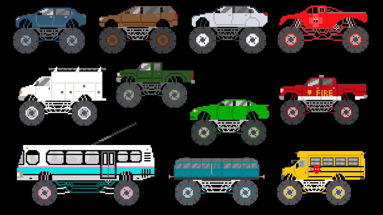 Monster Vehicles 8 - @TheKidsPictureShow