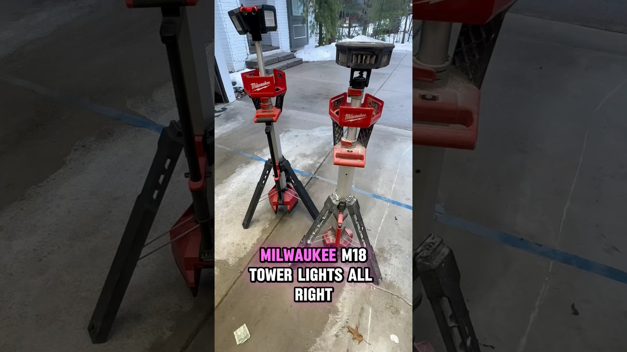Светильники Milwaukee M18! Новое поколение против старого! #инструменты #работа #свет