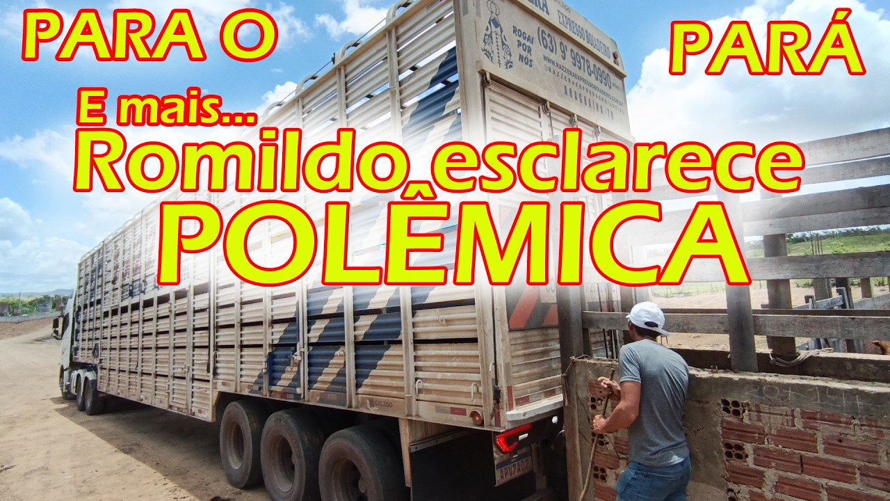 Mais um caminhão boiadeiro e Romildo esclarece rumores