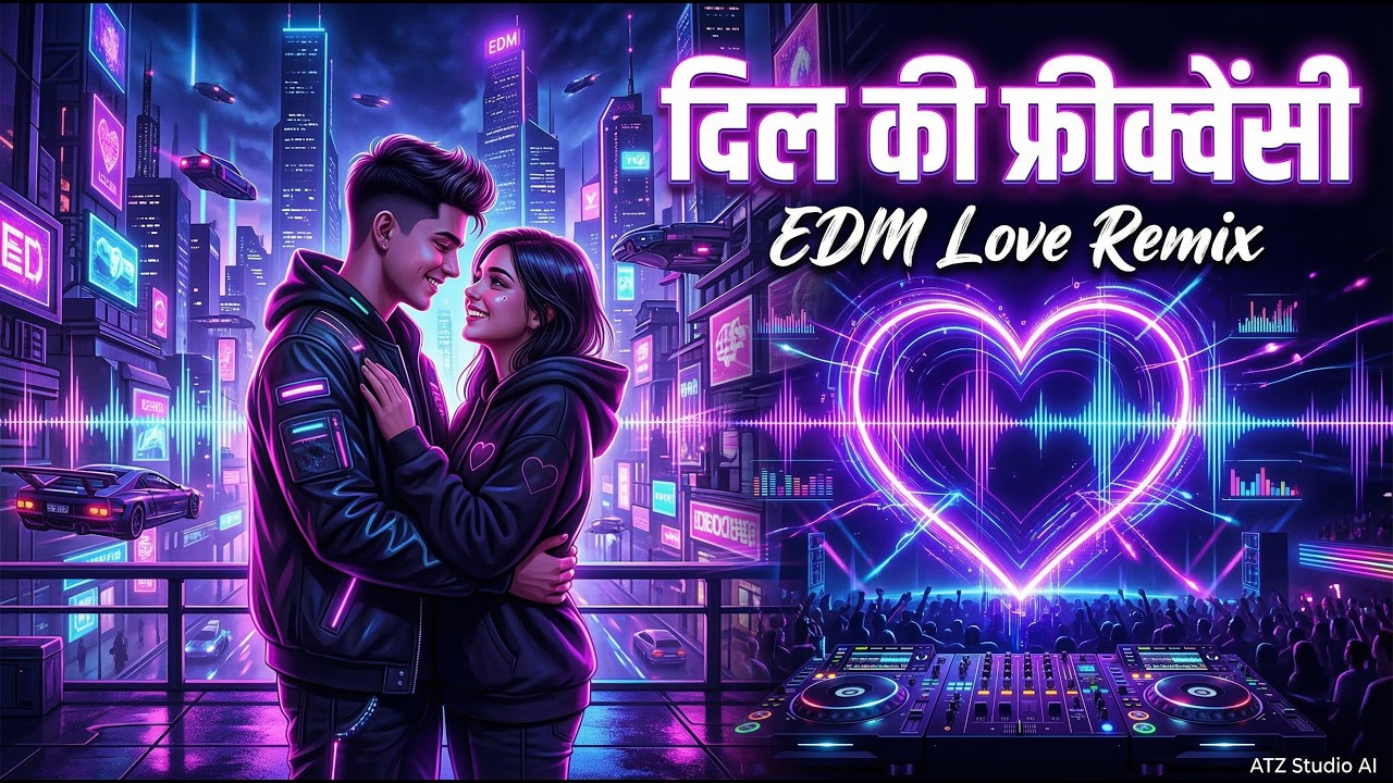 Dil Ki Frequency ❤️ EDM Love Remix 2026 | Bollywood Romantic Remix 2026 | ATZ Studio AI | Hindi EDM