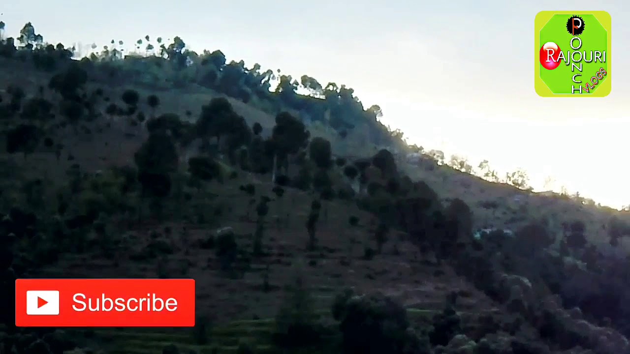 A view of Beautiful village in Manjakote Rajouri jammu & Kashmir. Hilly area, Step farming , Greenry