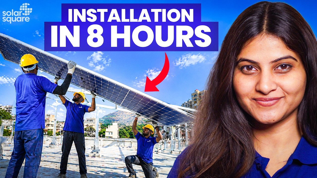 Rooftop Solar Complete Step-By-Step Installation For Home | Solar Panel Installation for Home