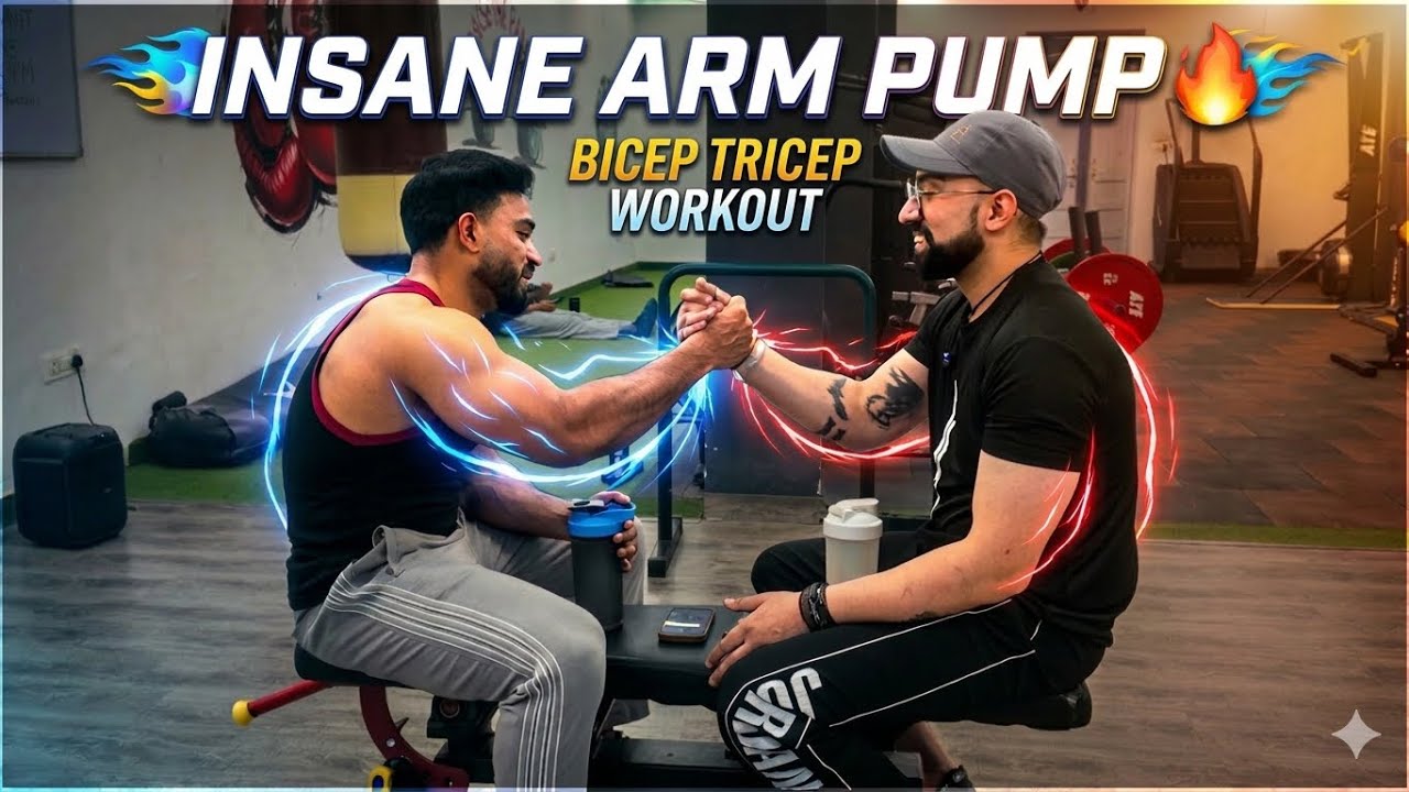 INSANE ARM PUMP 🔥 | Ultimate Bicep & Tricep Workout with Bro