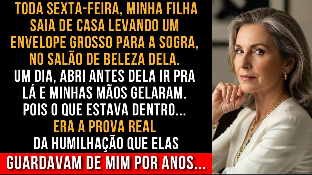 Minha filha me evitava toda sexta… mas o que achei no envelope mostrou quem eu era pra elas