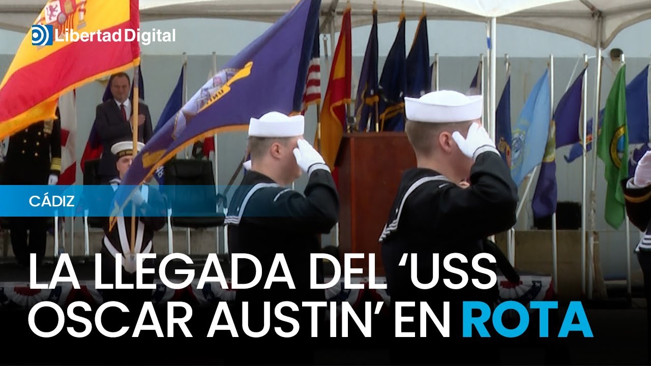 Así ha sido la llegada de un nuevo destructor americano a la base de Rota