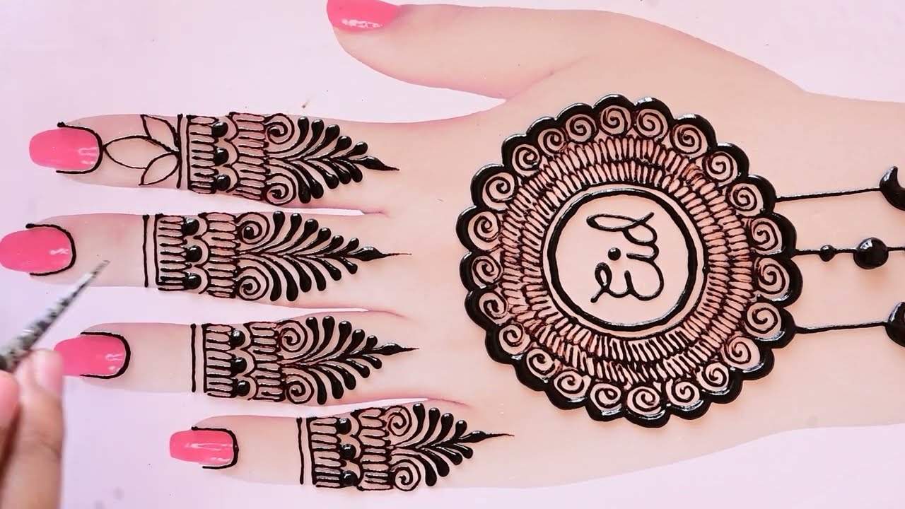 Easy and Simple Eid Mehndi Design for back hand #mehndi #henna #mehndidesign #mehandi #eidmehndi