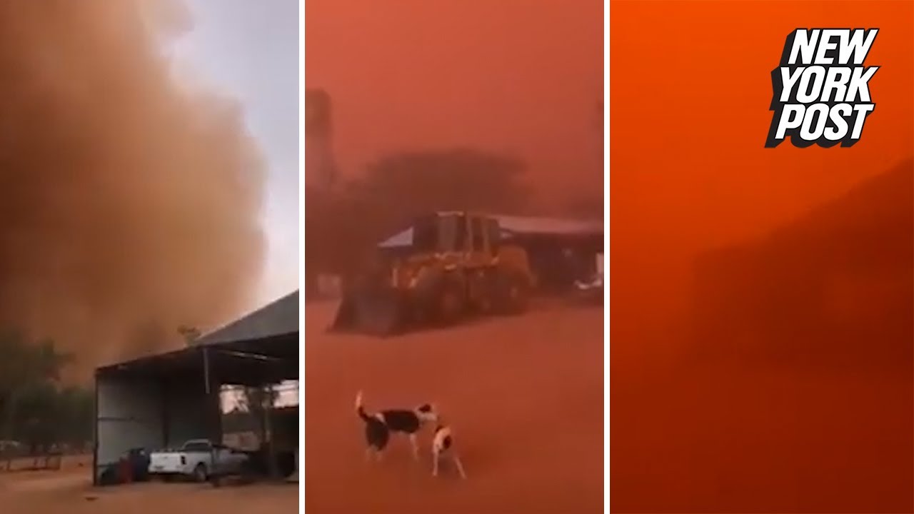 Dust storm turns Australian landscape into hellish nightmare