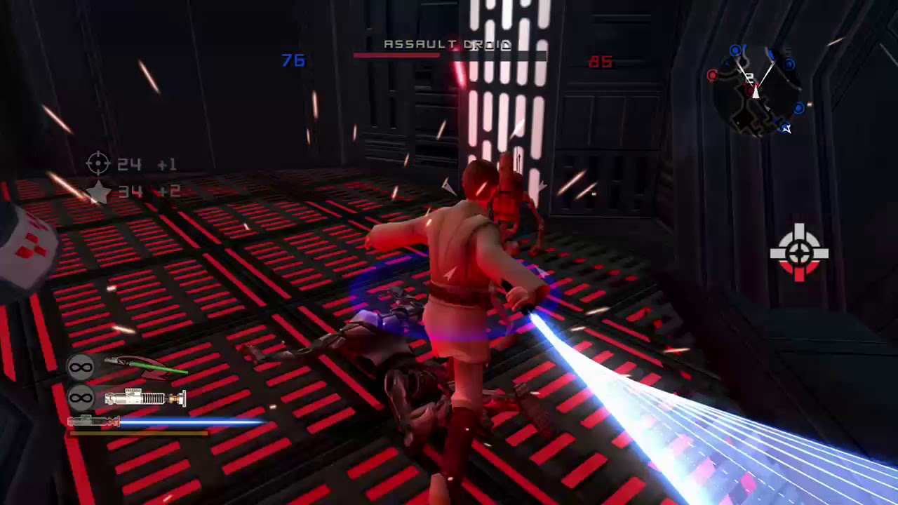 Star Wars Battlefront 2 150 vs 150 Battle.  Obi-Wan vs The Emperor!