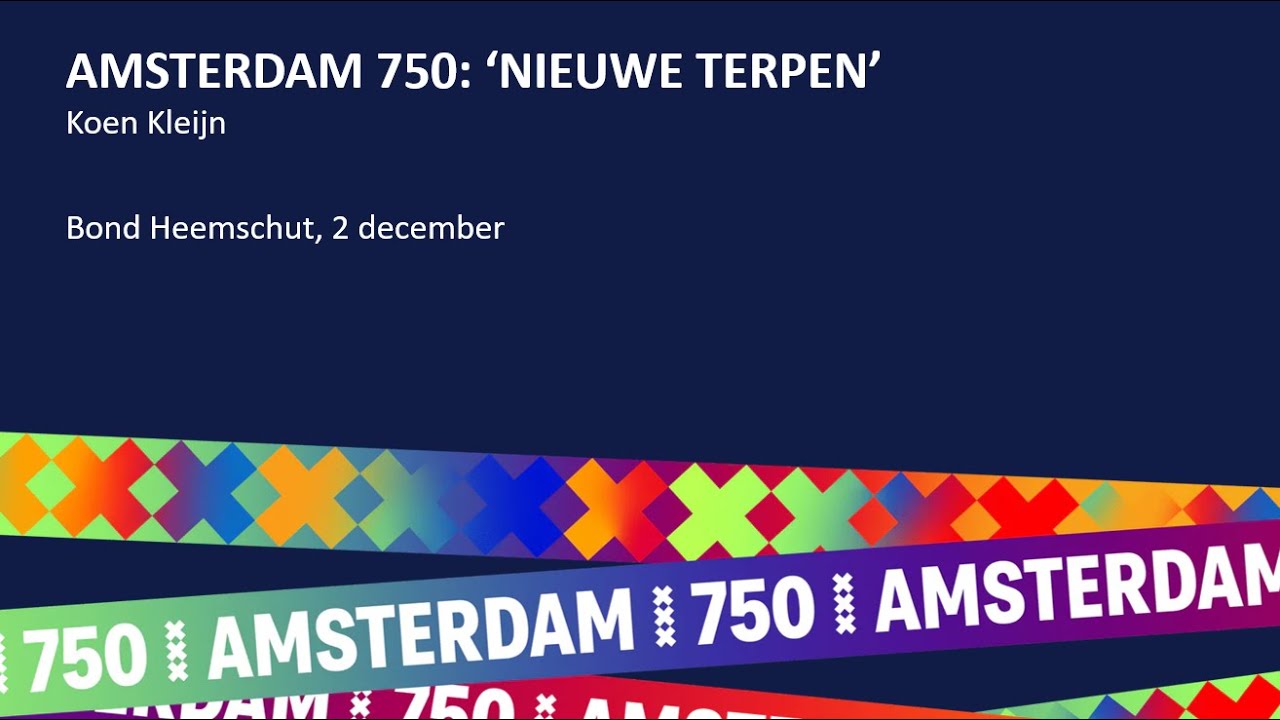 Heemschut Lunchlezing: 750 jaar Amsterdam